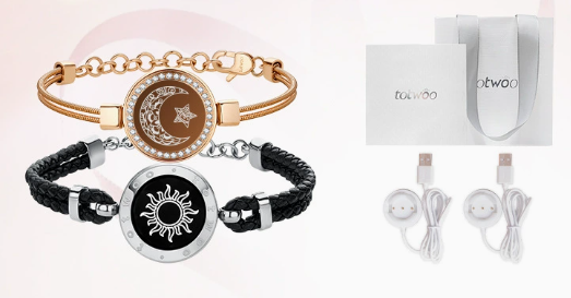 Totwoo Smart Couples Bracelet – Flash & Vibration Long Distance Relationship Gift