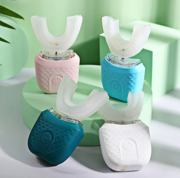 U-Shaped Ultrasonic Electric Toothbrush – 360° Cleaning & Teeth Whitening