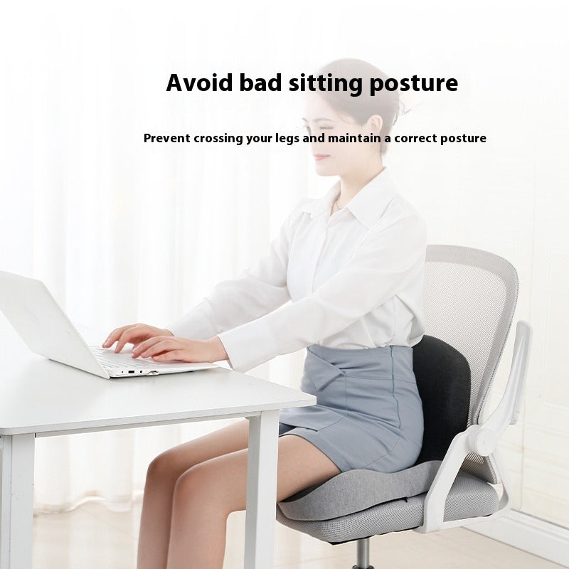 Memory Foam Backrest Cushion – Lumbar Support for Office Chair & Car Seat