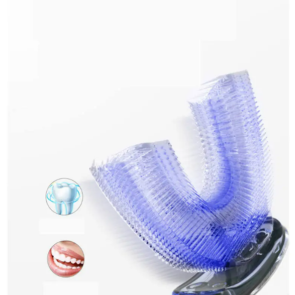 U-Shaped Ultrasonic Electric Toothbrush – 360° Cleaning & Teeth Whitening