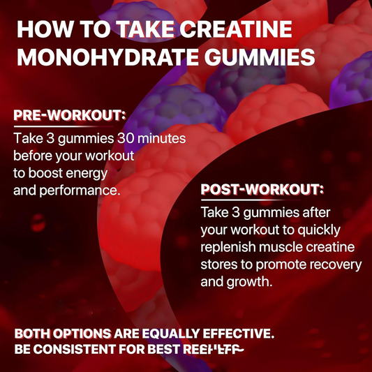Muscle Boost Creatine Gummies – Energy, Endurance & Muscle Recovery
